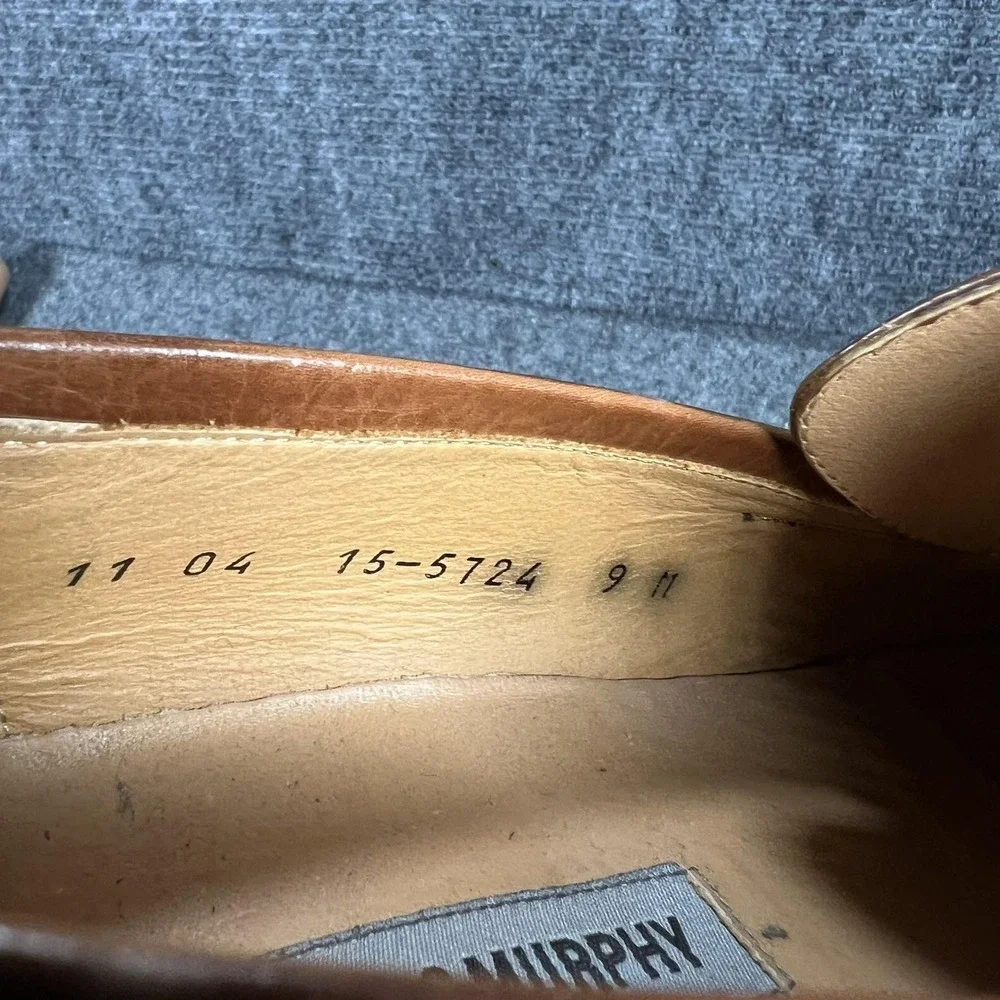 Johnston & Murphy Shoes Mens Size 9 N Brown Leather Tassel Loafers Italy 15-5724